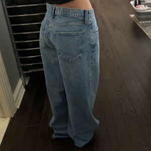 Agolde low slung baggy in the color “libertine”